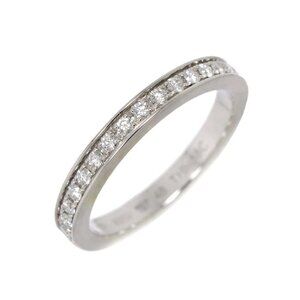 BVLGARI Half Diamond Ring Pt Platinum size48 4.5(US) 90260846